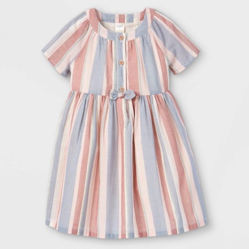 OshKosh B'gosh Toddler Girls' Striped Short Sleeve Dress